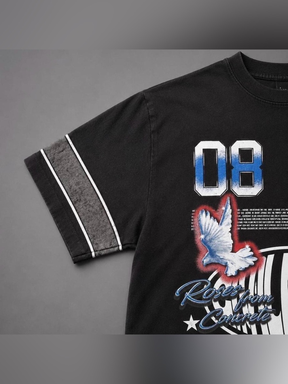 Civil Regime Black Graphic Dove Short Sleeve Tee - Size M - NWT - Picture 3 of 7
